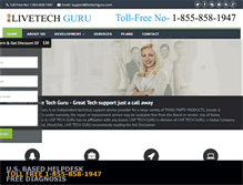 Tablet Screenshot of livetechguru.com